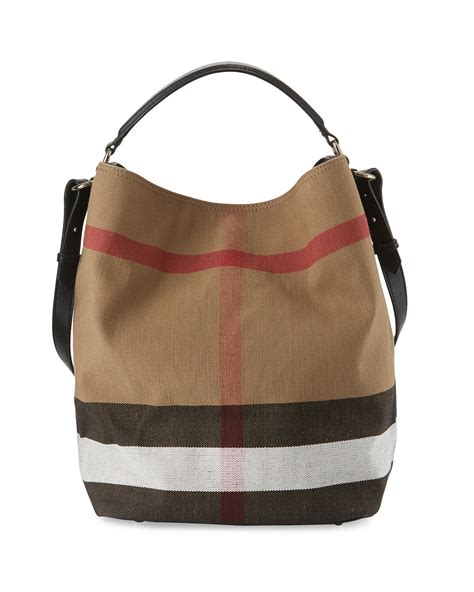 burberry medium check canvas hobo bag reviews|BURBERRY ASHBY MEDIUM CHECK CANVAS HOBO BAG .